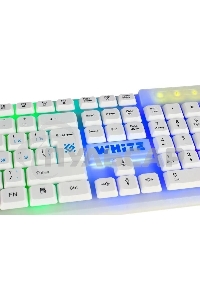 Клавиатура проводная Defender GK-172, USB, белый