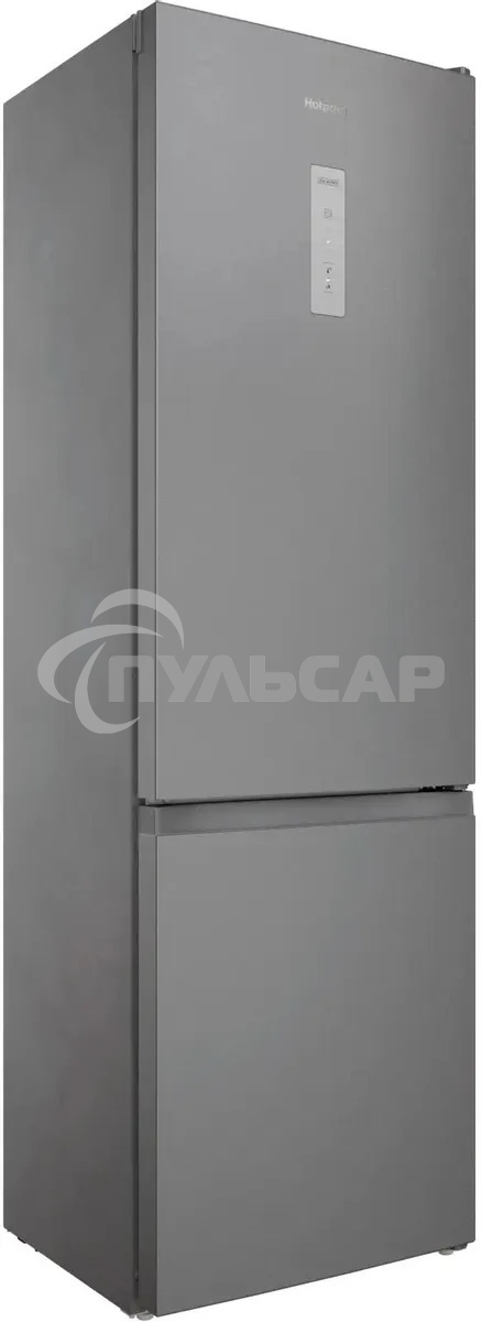 Холодильник Hotpoint HT 6200 S серебристый двухкамерный 240/83л морозилка снизу, No Frost