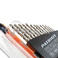 Набор сверл по металлу PATRIOT, быстрорежущая сталь, 13 шт: 1,5-6,5мм, в пластиковом боксе