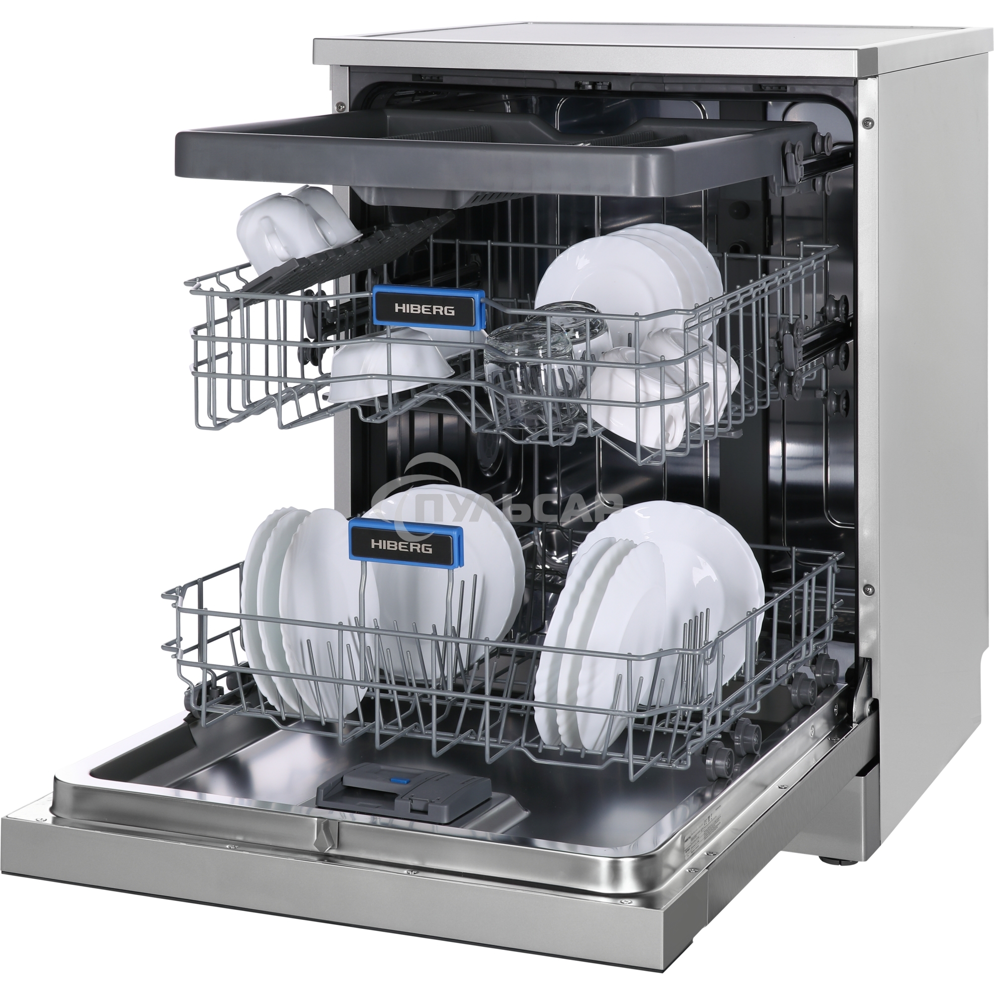 Встраиваемая посудомоечная машина HIBERG F68 1530 LХ, серебристый