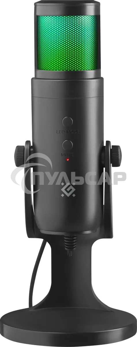 Микрофон DEFENDER (64625) Galactar GMC 250 USB, LED, провод 1.5 м
