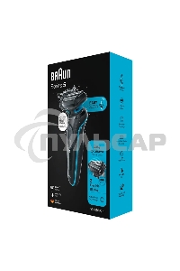 Электробритва Braun 51-M1000s черный/голубой