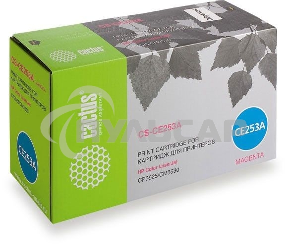 Картридж лазерный Cactus CS-CE253A пурпурный (7000 стр.) для HP Сolor LaserJet CP3525/ CM3530