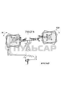 Кронштейн для мониторов Cactus CS-VM-D08-BK черный 13