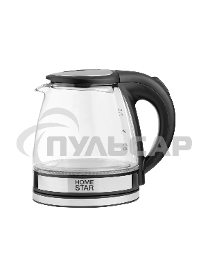 Чайник электрический Homestar HS-1052 (1,2 л.) стекло, пластик черный