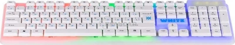 Клавиатура проводная Defender GK-172, USB, белый
