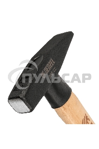 Молоток слесарный Denzel 300 г, кованый квадратный боек, буковая рукоятка