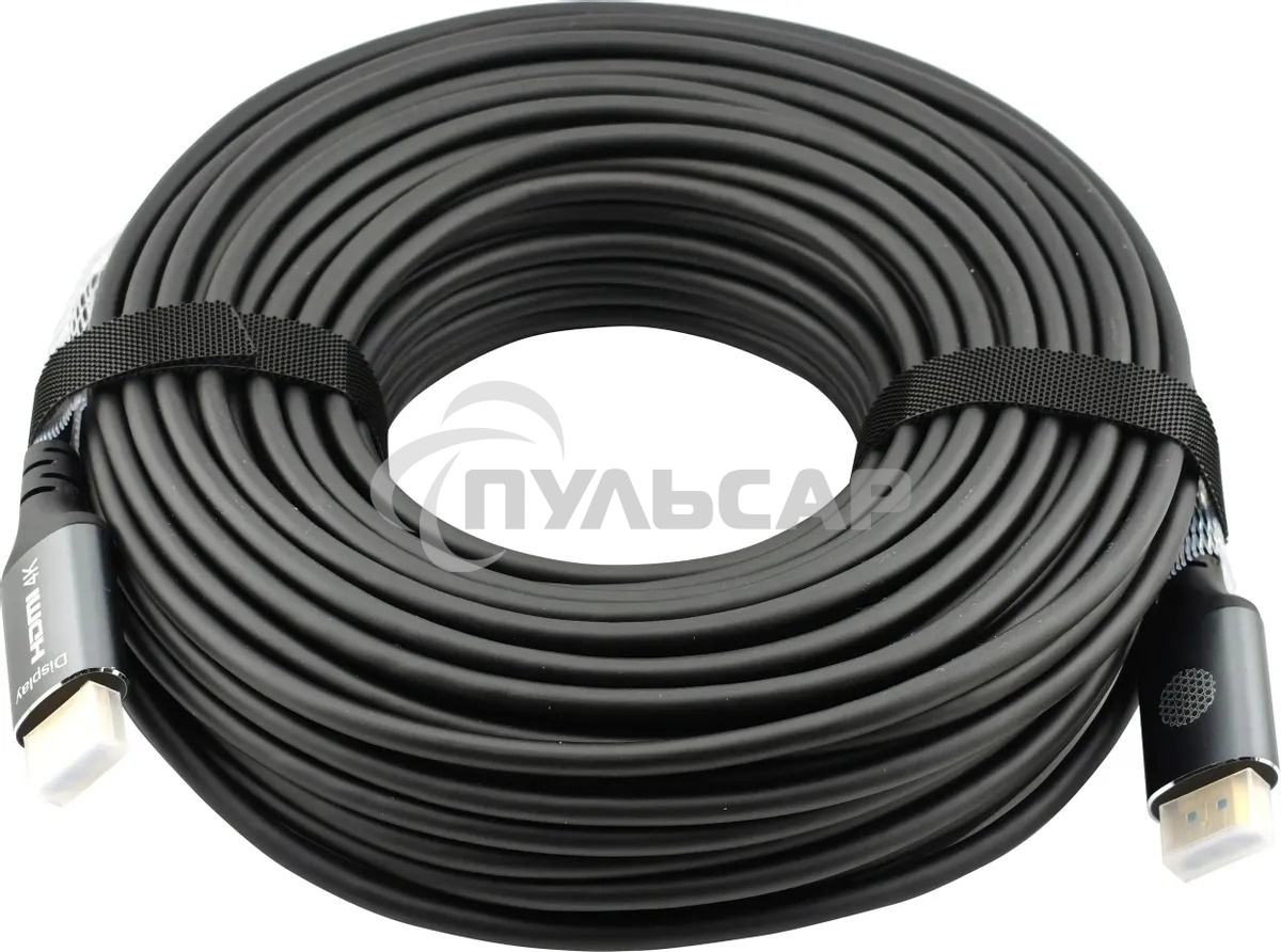 Кабель аудио-видео Cactus CS-HDMI-AOC-2-30 HDMI (m)/HDMI (m) 30м. позолоч.конт. черный