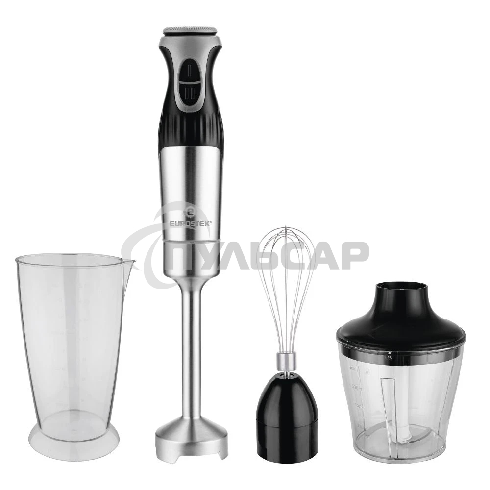 Блендер погружной Eurostek EHB-1014 1500 Вт, 0,8 л, нержавеющая сталь/черный
