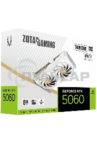 Видеокарта Zotac PCI-E 5.0 RTX 5060 TWIN EDGE OC WHITE ED NVIDIA GeForce RTX 5060 8Gb 128bit GDDR7 2527/28000 HDMIx1 DPx3 HDCP Ret белый
