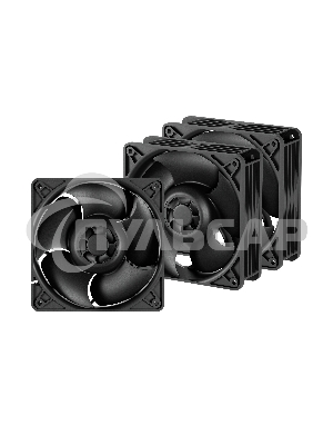Комплект вентиляторов для корпуса Arctic S12038-8K 3 Pack черный, 120 мм, 8000 об/мин, 4 pin