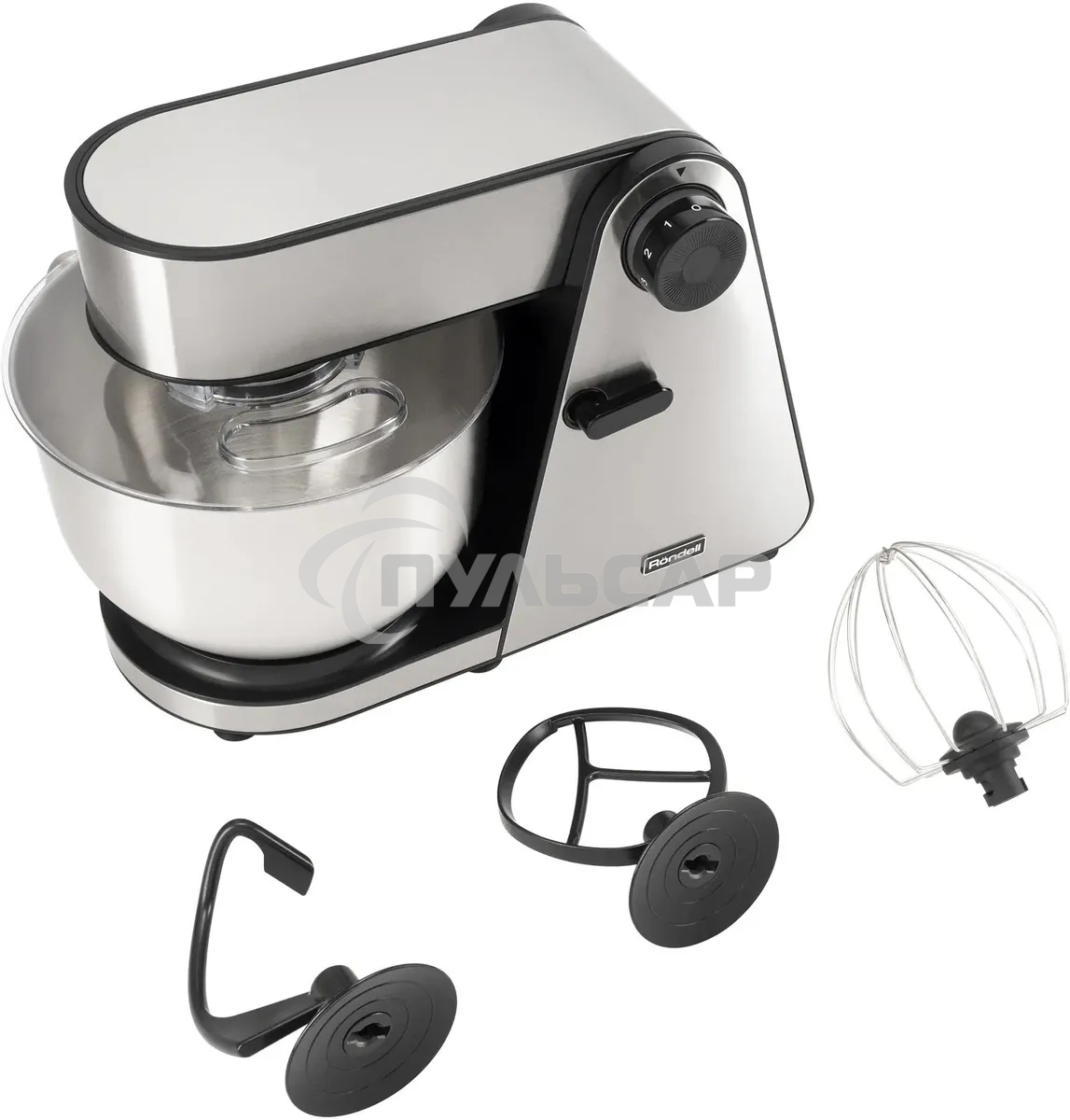 Кухонная машина Rondell RDE-1405 планетар.вращ. 1800Вт серебристый