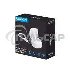 Беспроводные наушники Maxvi MHF-108BT белые TWS\капли\Sensor\180мАч\5.3\кабель Type-C