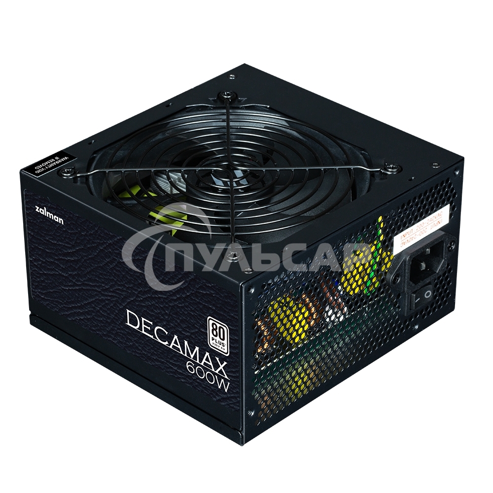 Блок питания Zalman ZM600-LX3, 600Вт, 80 PLUS, 120мм, черный