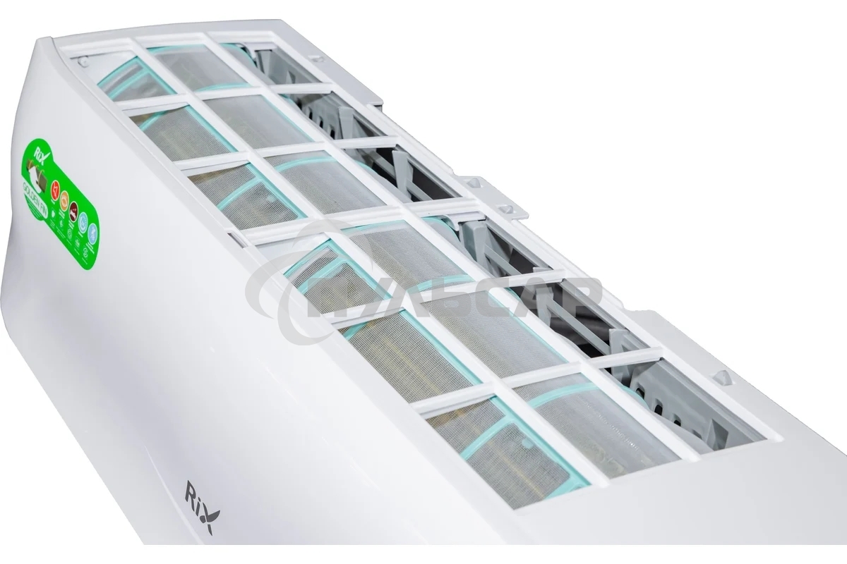 Кондиционер сплит-система настенного типа RIX LITE I/O-W07MB 7000 BTU, 21 м², 23 дБ, охлаждение, обогрев, осушение, белый