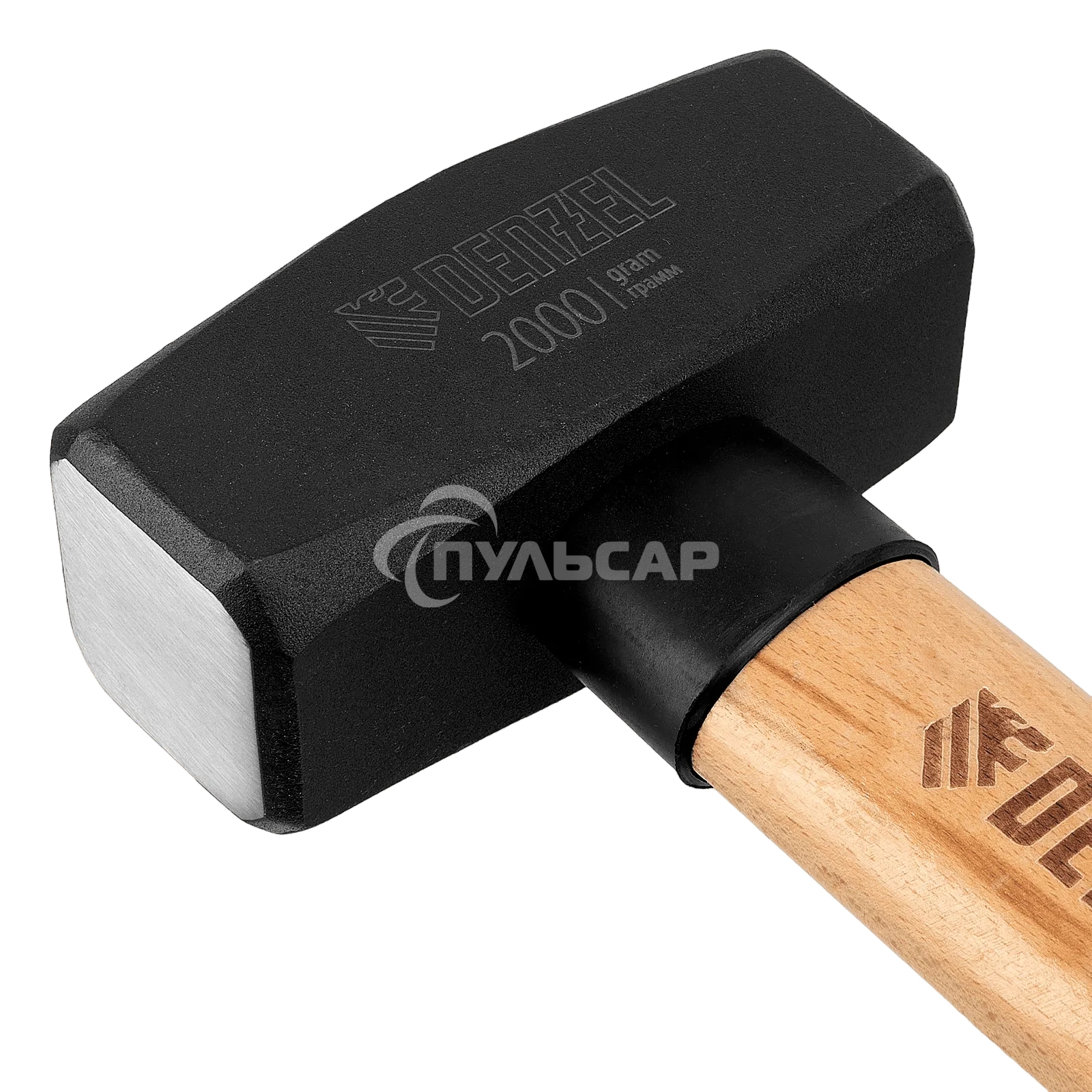 Кувалда Denzel 2000 г, кованая головка, буковая рукоятка