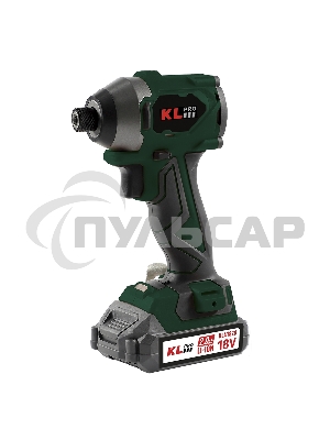 Профессиональный бесщеточный винтоверт аккумуляторный KLPRO KLDV18BH-20 (18В, Li-ion-2шт, 2.0А·ч, 220Нм, 2 скорости, подсветка,З/У,в кейсе)