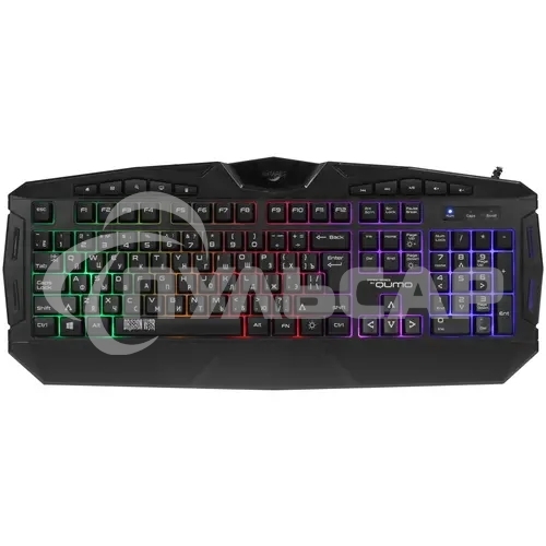 Клавиатура проводная игровая Qumo Antares K60, проводная, 104 + 10 клавиш мультимедиа, встроенные радужная подсветка