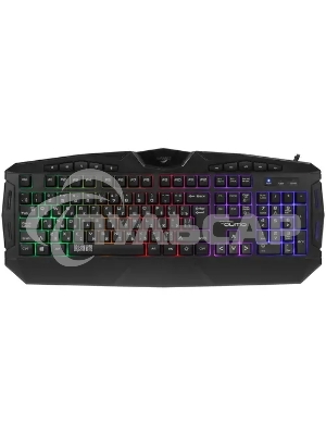 Клавиатура проводная игровая Qumo Antares K60, проводная, 104 + 10 клавиш мультимедиа, встроенные радужная подсветка