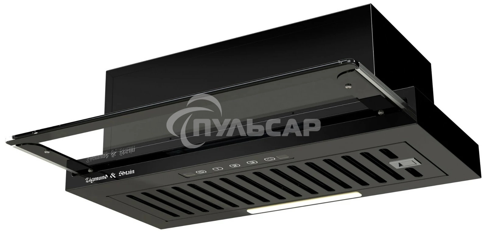 Вытяжка встраиваемая Zigmund & Shtain K 015.6 B черный, 60 см, 750 куб. м/ч, 52 дБ