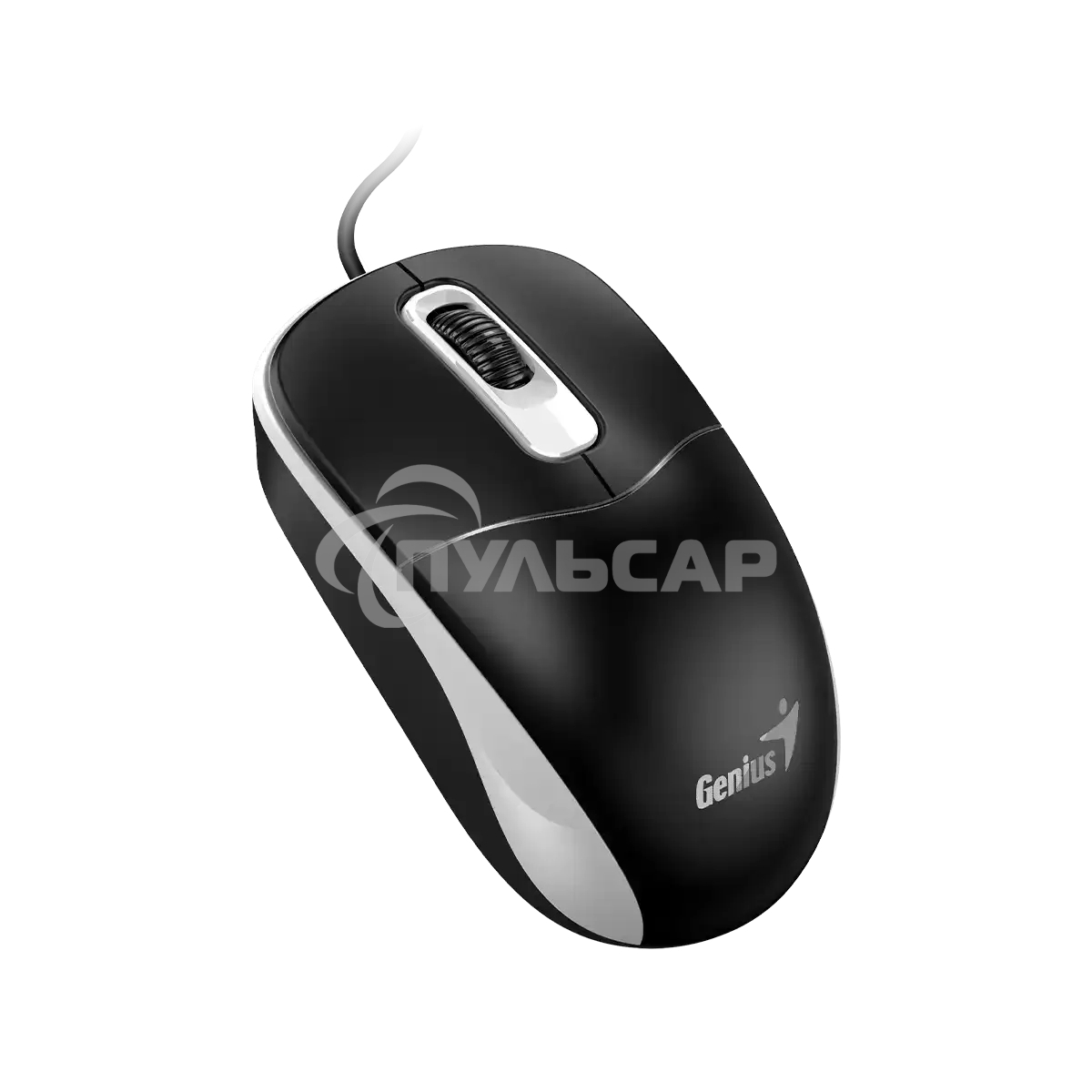 Мышь проводная Genius DX-111 черно-серый, 1200 dpi, USB, кнопки - 3