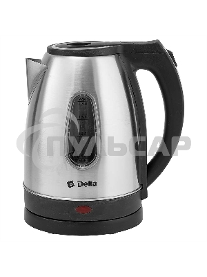 Чайник электрический DELTA DL-1114 нерж. с серым
