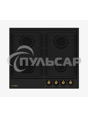Газовая варочная панель NORDEN ANTIQUE 64G MBL RUSTIC FFD матовый черный