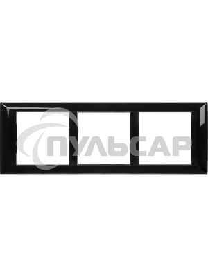 Рамка-суппорт 6мод. Avanti для In-liner Front черный ДКС 4402916