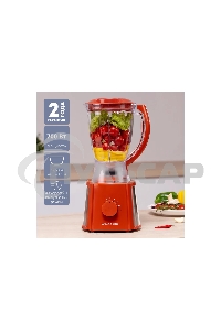 Блендер Galaxy Line GL 2162, красный, стационарный, 700 Вт, четырехлопастный нож, 4 скорости, импульсный режим