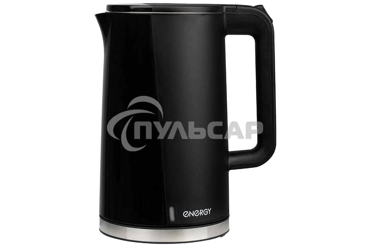Чайник электрический Energy E-208 1,7 л,сталь, двойной корпус, черный, 2200 Вт (105731)