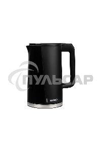 Чайник электрический Energy E-208 1,7 л,сталь, двойной корпус, черный, 2200 Вт (105731)