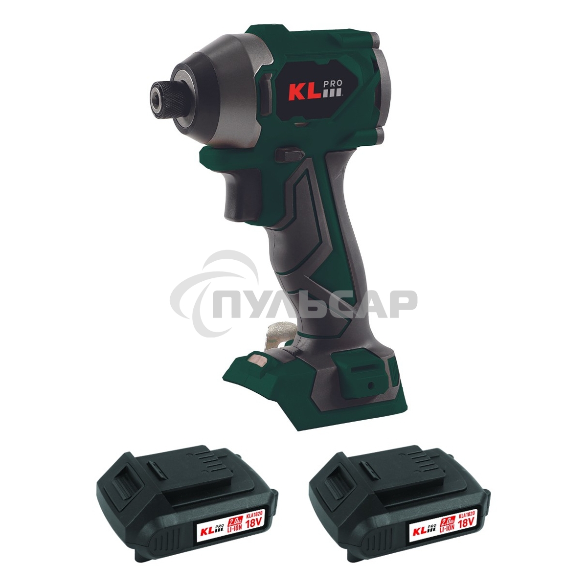 Профессиональный бесщеточный винтоверт аккумуляторный KLPRO KLDV18BH-20 (18В, Li-ion-2шт, 2.0А·ч, 220Нм, 2 скорости, подсветка,З/У,в кейсе)