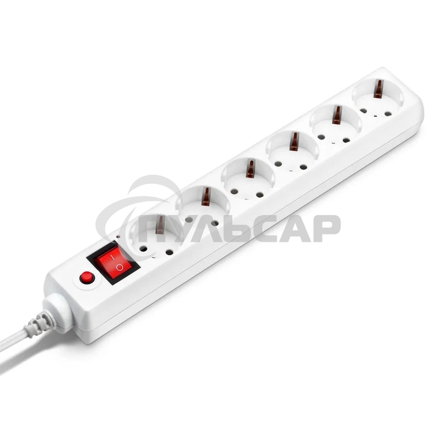 Сетевой фильтр Buro 600SH-16-3-W 3м (6 розеток) белый (коробка)