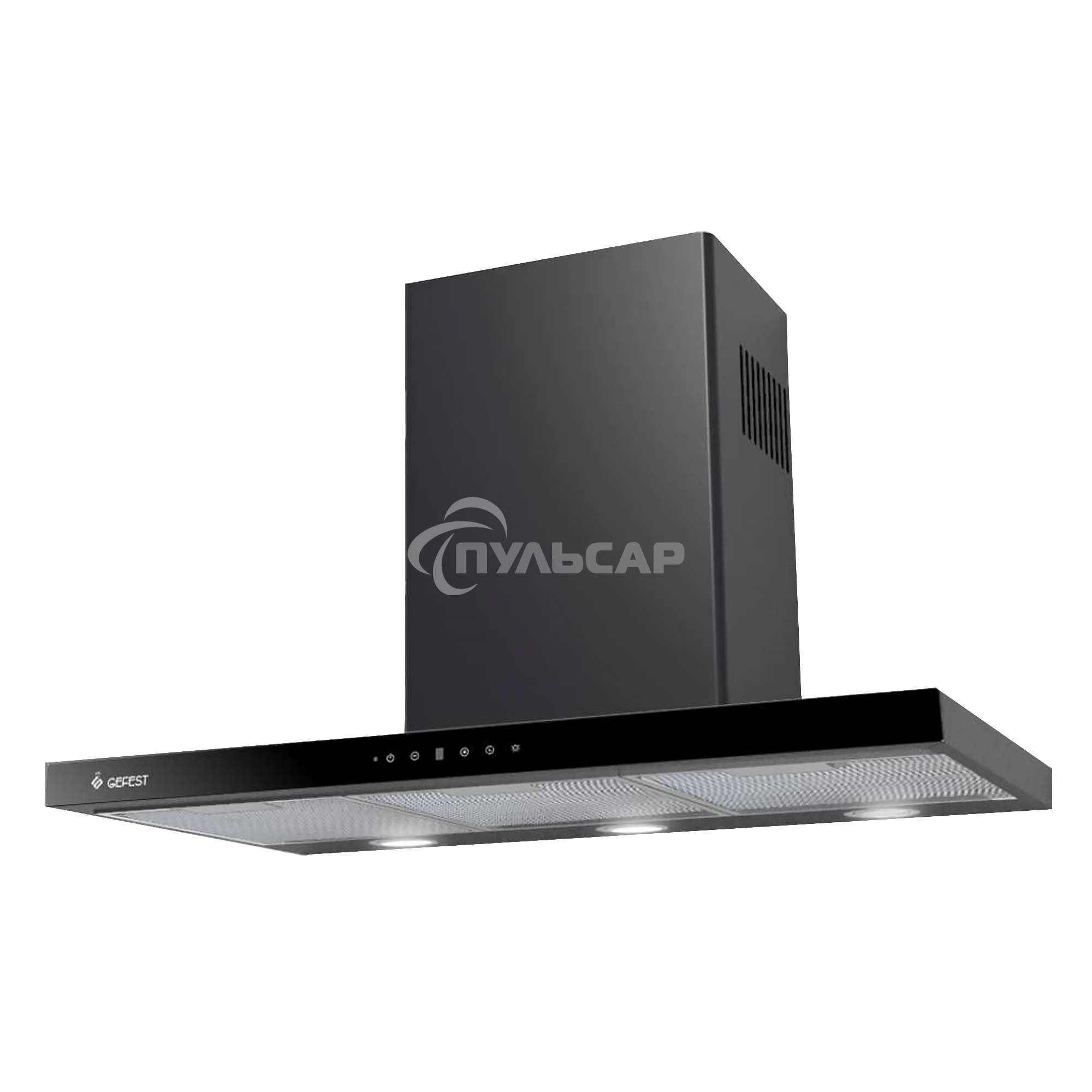 Вытяжка каминная Gefest ВО 3806 С23 черный, 80 см, 900 куб. м/ч, 81 дБ