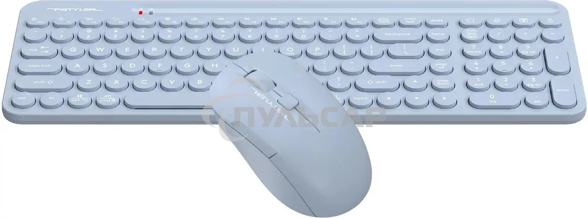 Комплект клавиатура + мышь A4Tech Fstyler FG3300 Air2 клав:синий мышь:синий USB беспроводная slim Multimedia