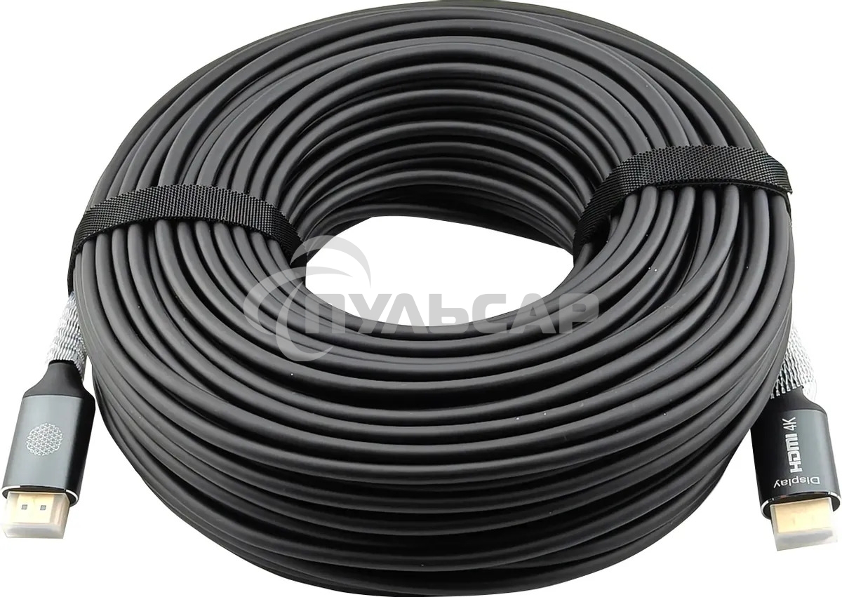 Кабель аудио-видео Cactus CS-HDMI-AOC-2-50 HDMI (m)/HDMI (m) 50м. позолоч.конт. черный