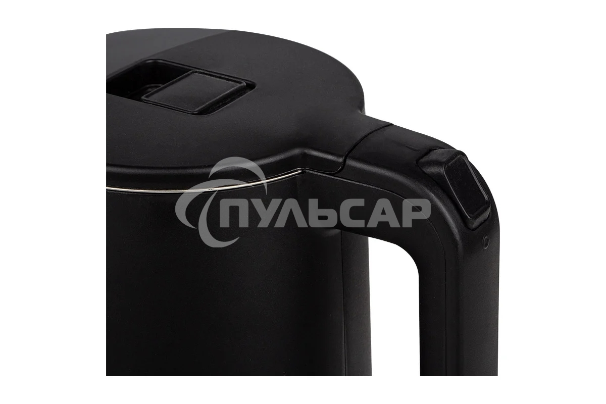 Чайник электрический Energy E-208 1,7 л,сталь, двойной корпус, черный, 2200 Вт (105731)