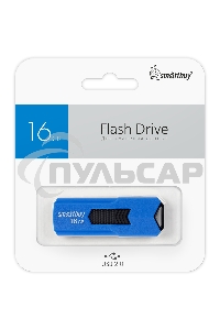 Флешка USB Smartbuy R/W 16 Gb USB <USB 2.0 STREAM Blue (SB16 GbST-B)