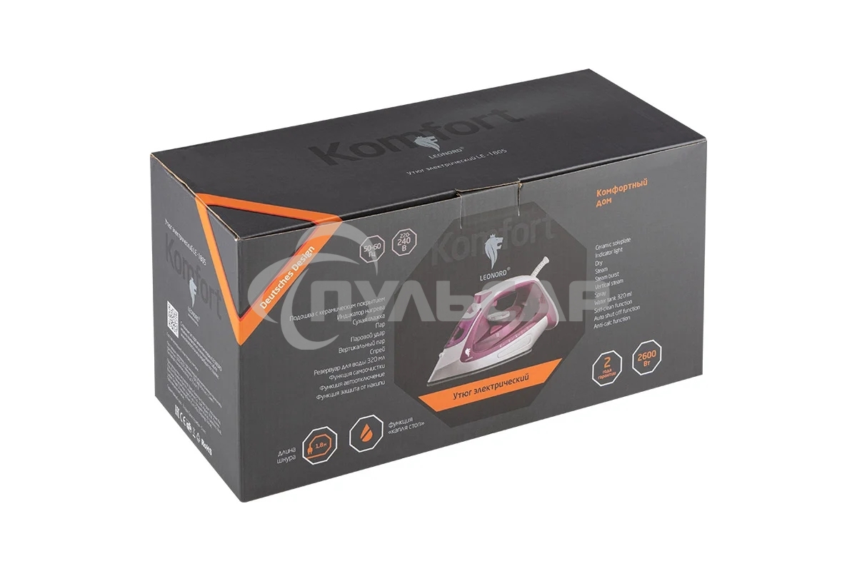 Утюг LEONORD LE-1805 розовый