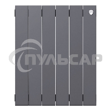 Радиатор биметаллический Royal Thermo PianoForte 500 серебристый - 6 секц.