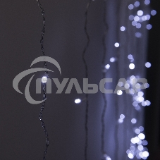 Гирлянда светод. Funray Занавес CL-320W, 3*2,5м,320LED,хол.белый,прозрачный шн. 2,5м,220в,IP20,контр