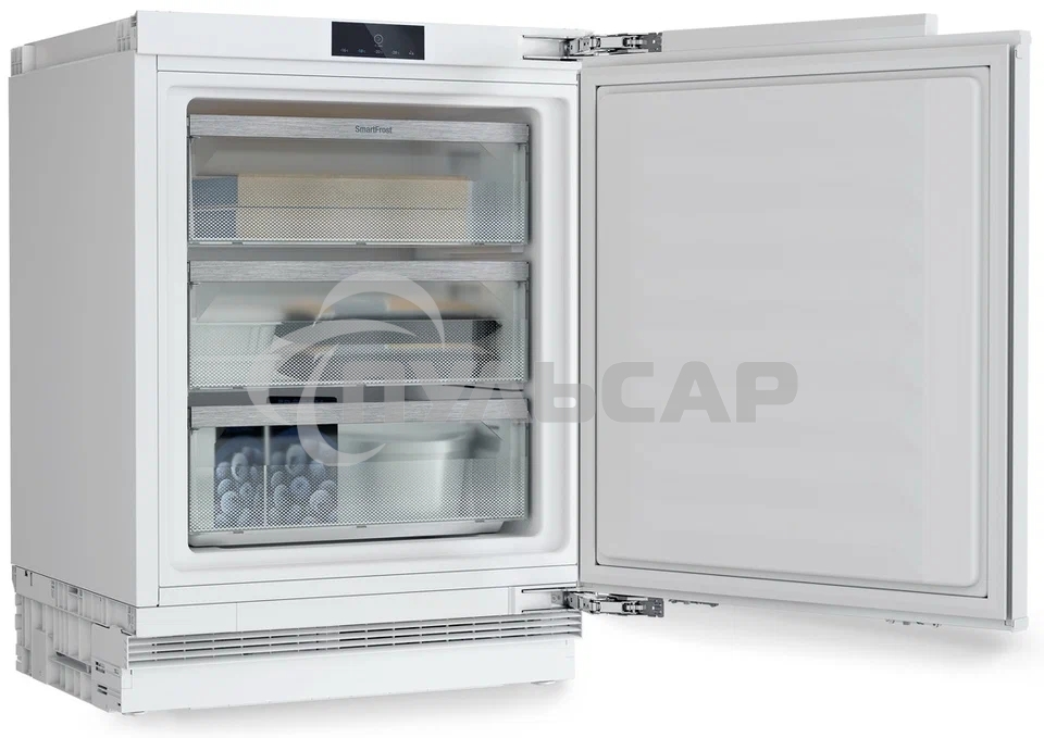 Встраиваемая морозильная камера Liebherr Pure, высота 82-88 см, door-on-door, SmartFrost, сенсорная электроника за дверью.