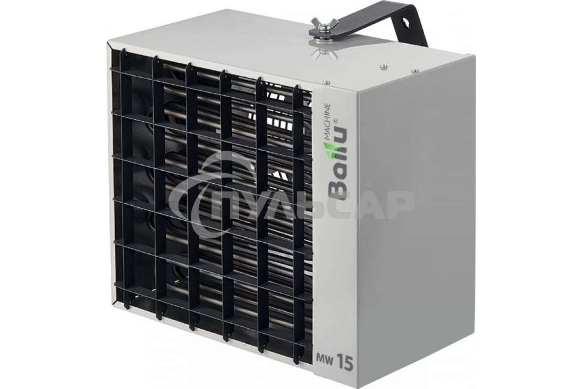 Тепловентилятор Ballu BHP-MW-15 светло-серый, 15000 Вт, 150 м2, термостат