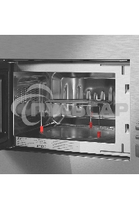 Микроволновая печь встраиваемая Maunfeld JBMO820GS01 нержавеющая сталь, 20 л, 1080 Вт, переключатели - поворотный механизм/кнопки