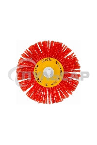 Щетка для дрели Denzel 65 мм, плоская, со шпилькой, нейлоновая щетина