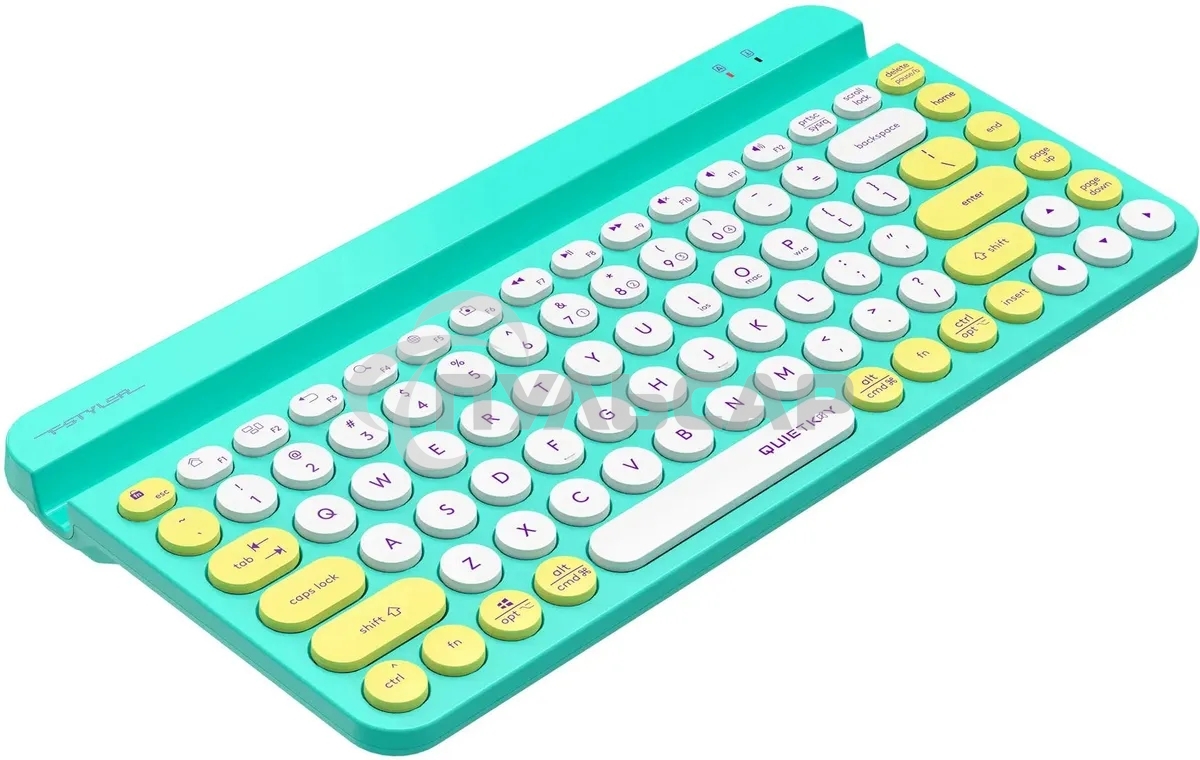 Клавиатура беспроводная A4Tech Fstyler FBK30, USB, Bluetooth/Радиоканал, зеленый