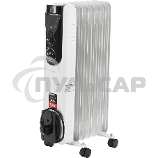 Обогреватель масляный Centek CT-6200 (7 секций) белый, 700/1000/1500 Вт, 15 м2, термостат