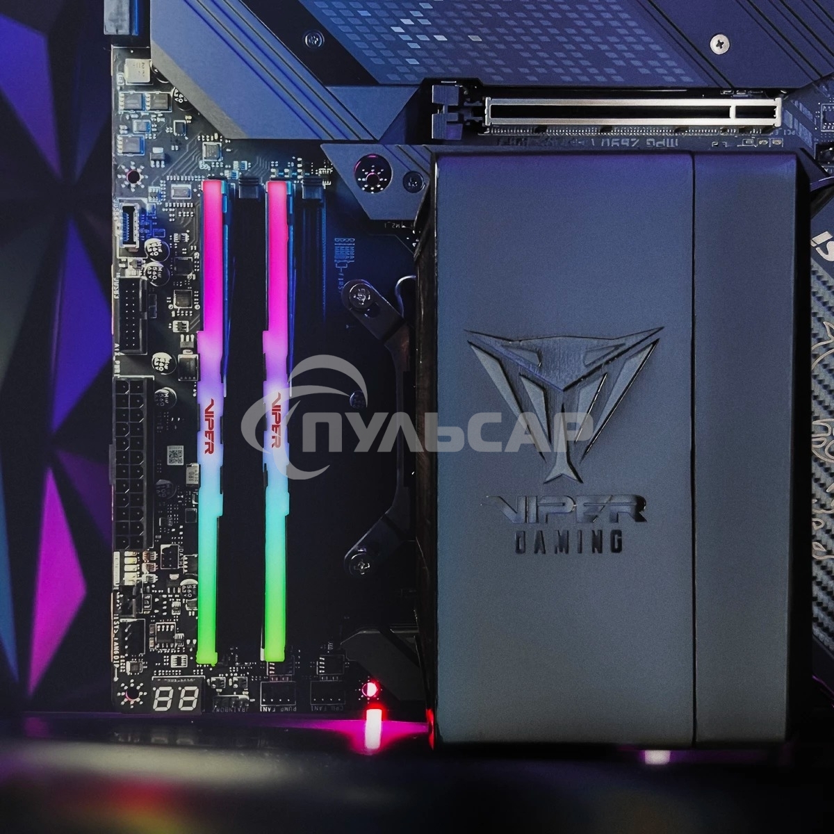 Оперативная память Patriot Viper Venom, DDR5, 48Gb (2x24 Gb), 6000 MHz, CL30, DIMM, радиатор, RGB, черный