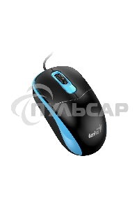 Мышь проводная Genius DX-111 черно-синий, 1200 dpi, USB, кнопки - 3