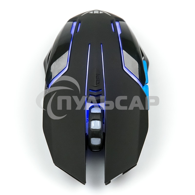 Мышь беспроводная Nakatomi MROG-20UR черный, 2400 dpi, радиоканал, USB, кнопки - 6